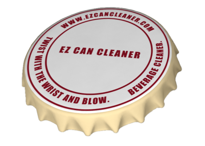 EZ can cleaner top view